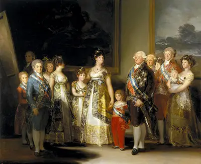 Charles IV of Spain and His Family Francisco de Goya